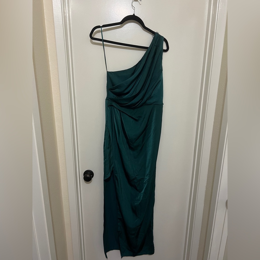 NWT Satin One Shoulder Dress size L/8
